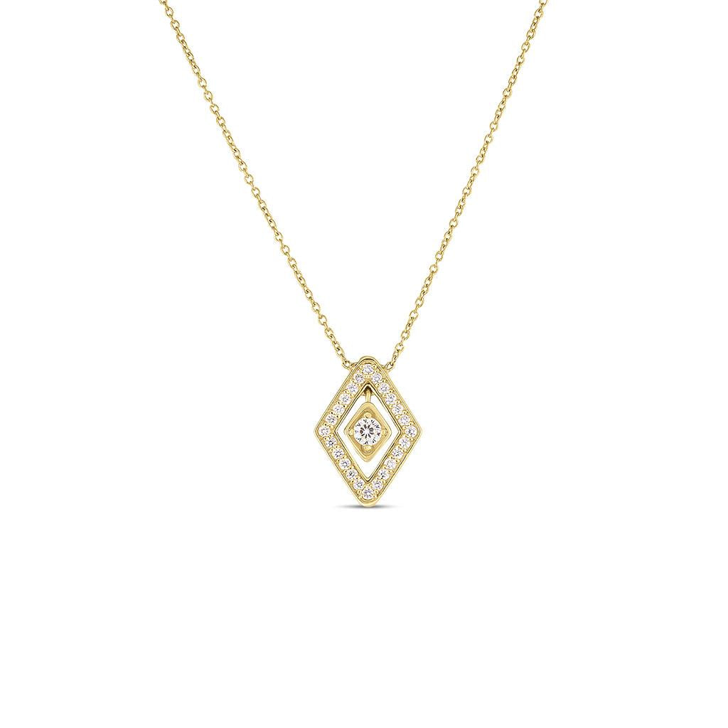 Small Diamante Gold Pendant