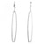 White Rectangle Dangle Earrings