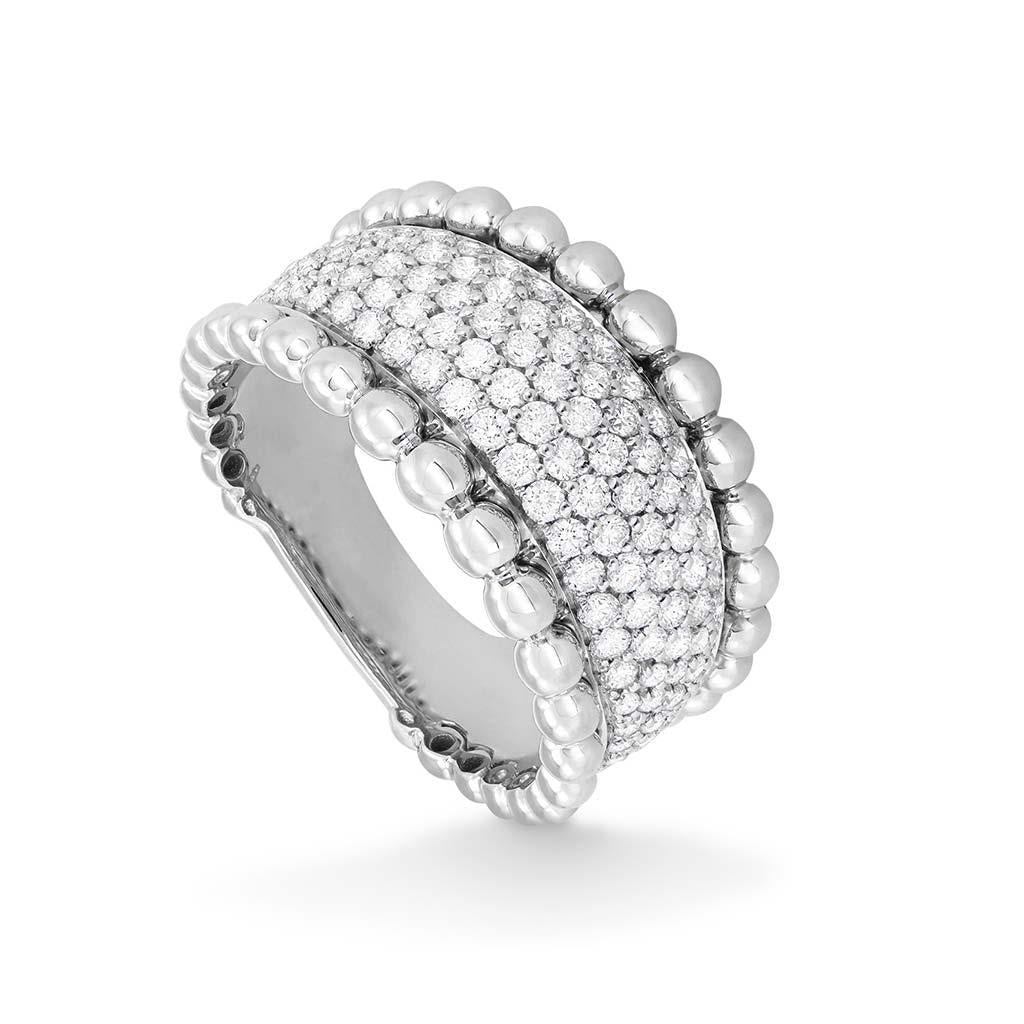Dot Pave Wide Ring
