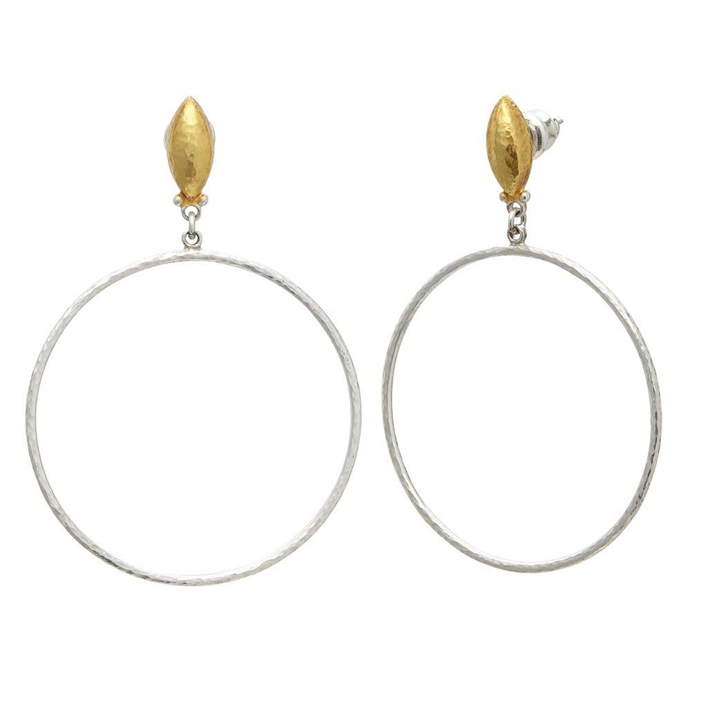 Hoopla Front 35mm Hoop Earrings