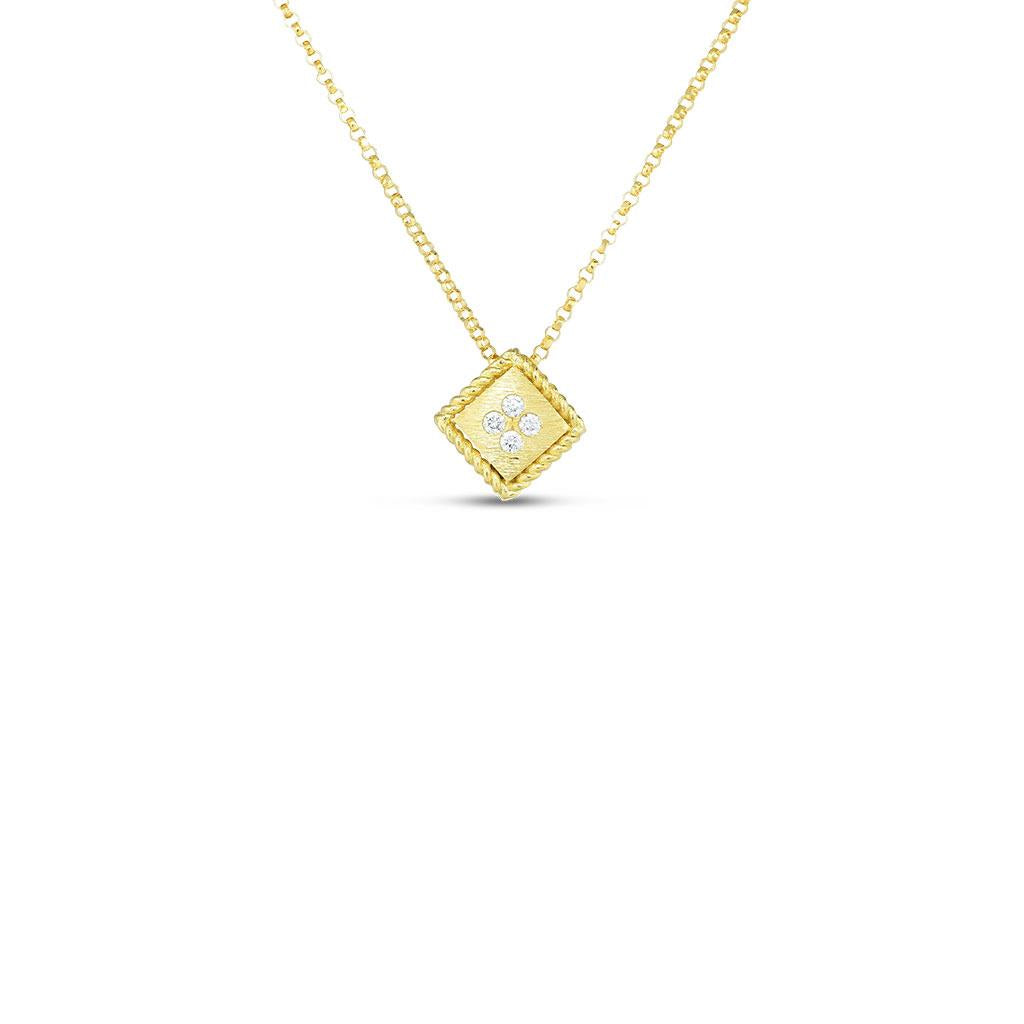 palazzo diamond pendant necklace in yellow gold