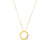 love in verona circle pendant necklace